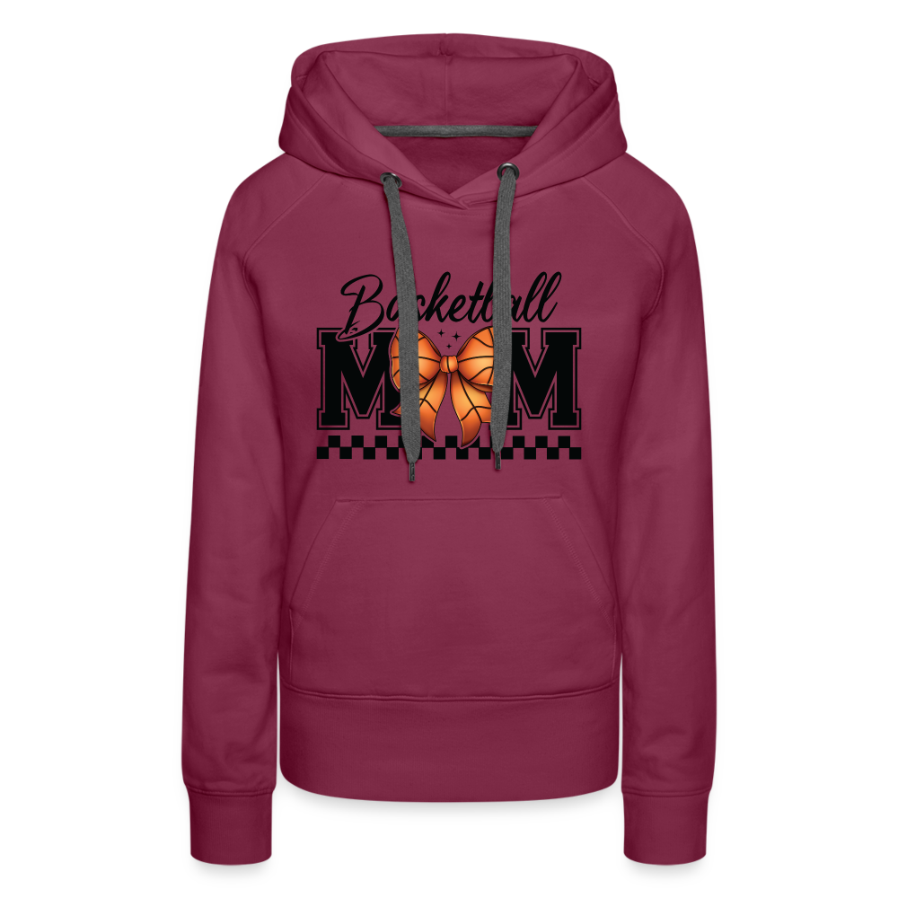 Basketball Mom Women’s Premium Hoodie - burgundy