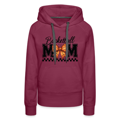 Basketball Mom Women’s Premium Hoodie - burgundy