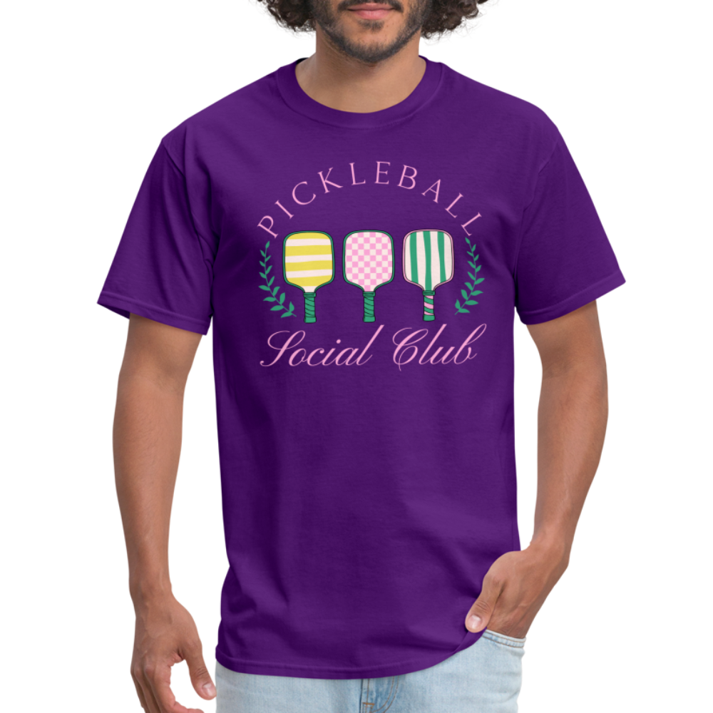 Pickleball Social Club T-Shirt - purple