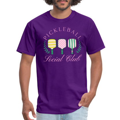 Pickleball Social Club T-Shirt - purple