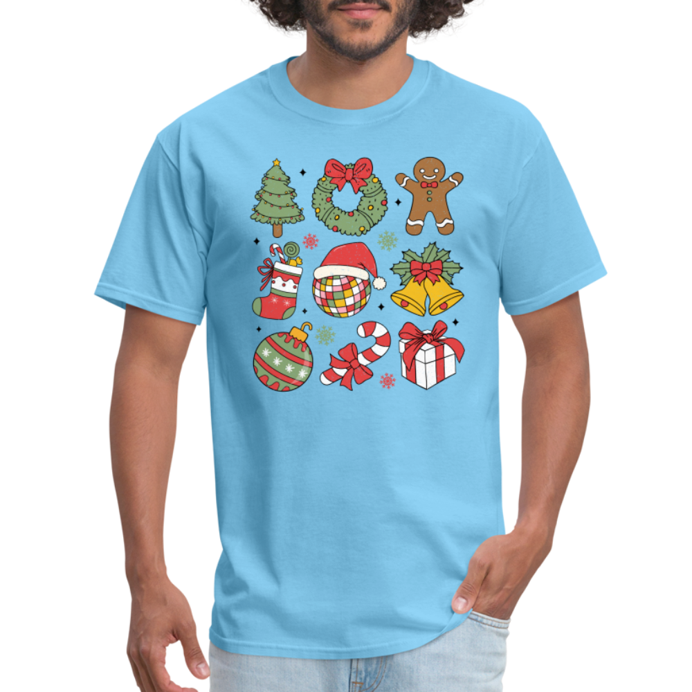 Christmas Holiday Season T-Shirt - aquatic blue