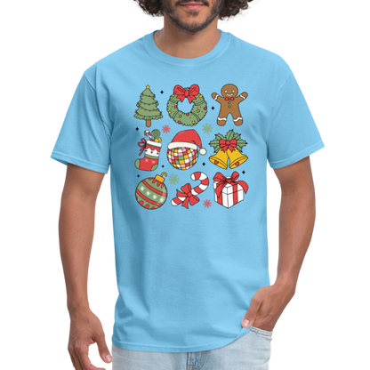 Christmas Holiday Season T-Shirt - aquatic blue