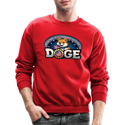 DOGE Logo (Dept of Government Efficiency) Sweatshirt - red