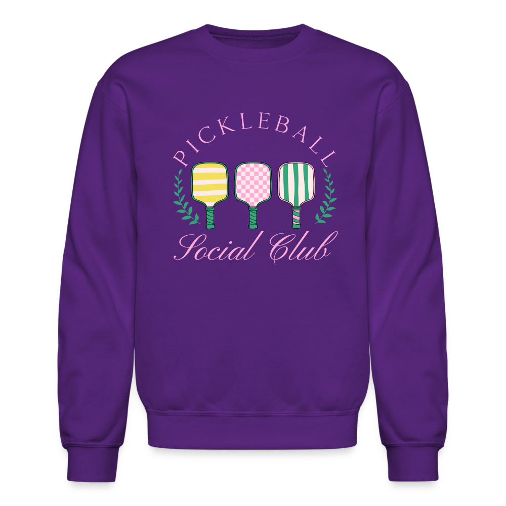 Pickleball Social Club Sweatshirt - purple