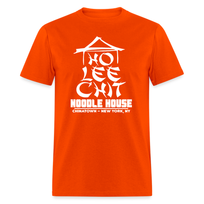 Ho Lee Chit Noodle House (Funny Wordplay) T-Shirt - orange