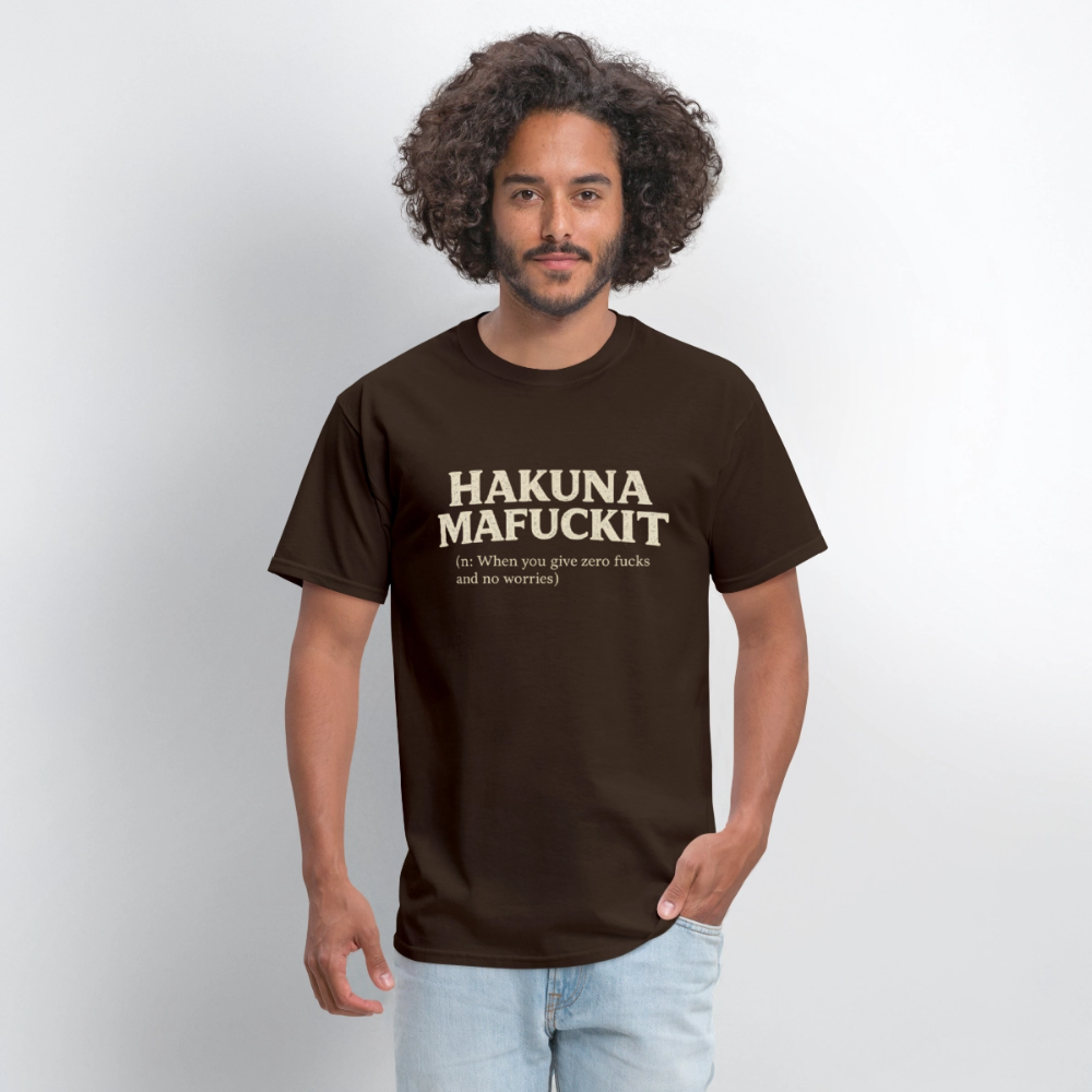 Hakuna Mafuckit Funny Graphic T-Shirt Color: Black