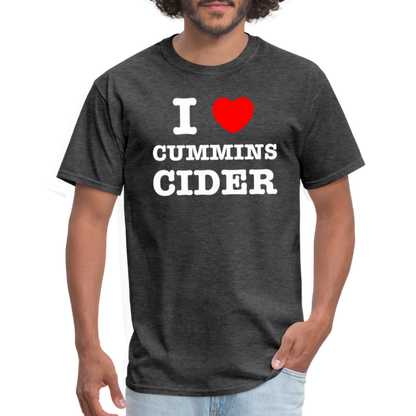 I Heart Cummins Cider T-Shirt - heather black