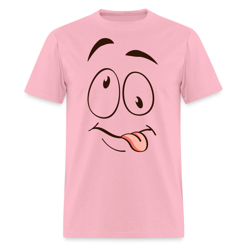 Suggestive Silly Face with Tongue T-Shirt - pink