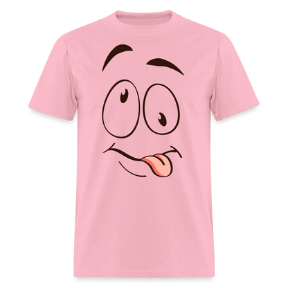 Suggestive Silly Face with Tongue T-Shirt - pink