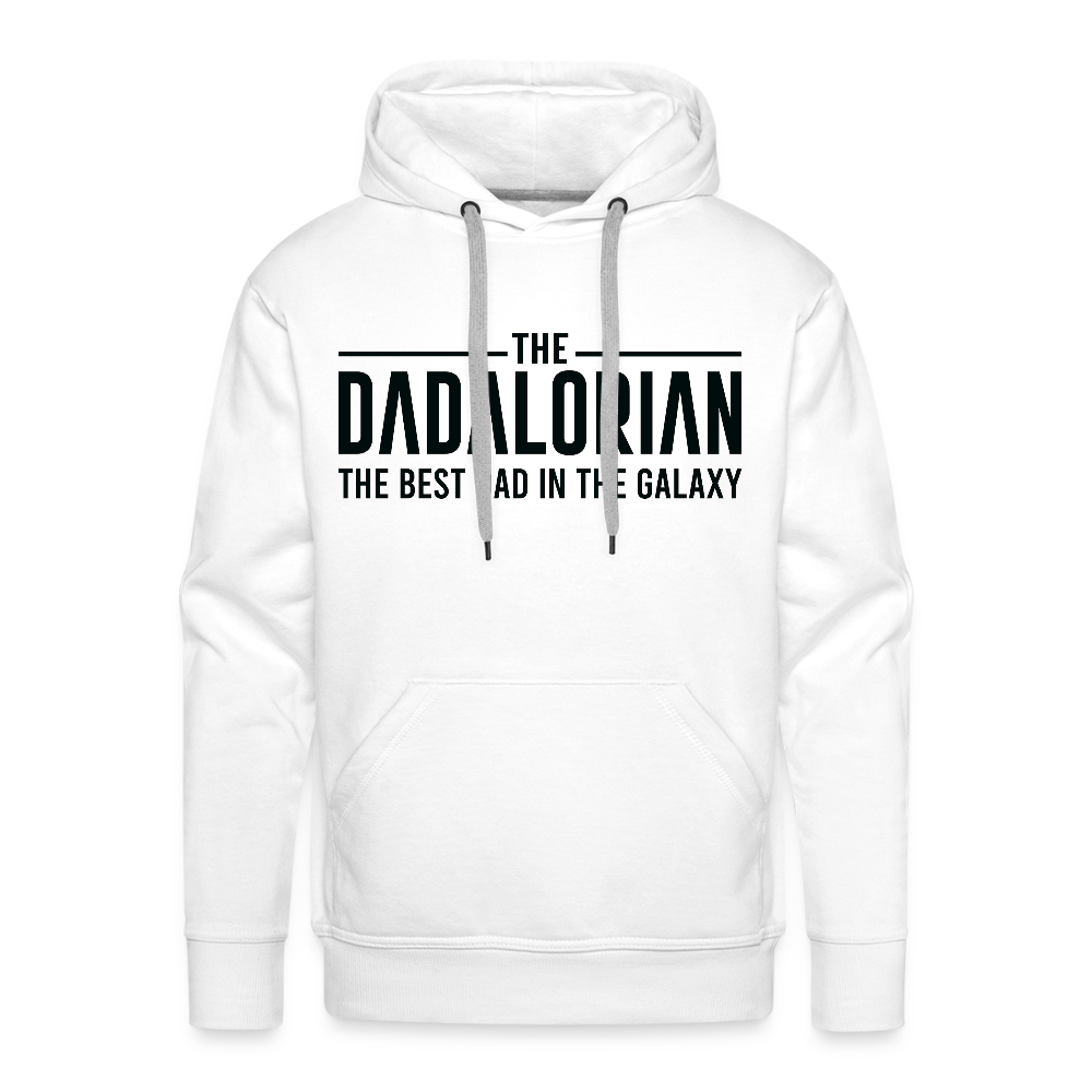 The Dadalorian The Best Dad in the Galaxy Men’s Premium Hoodie - white