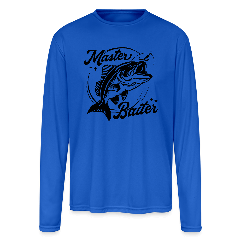 Master Baiter UV Long Sleeve Fishing Shirt – Funny & Cool - royal blue