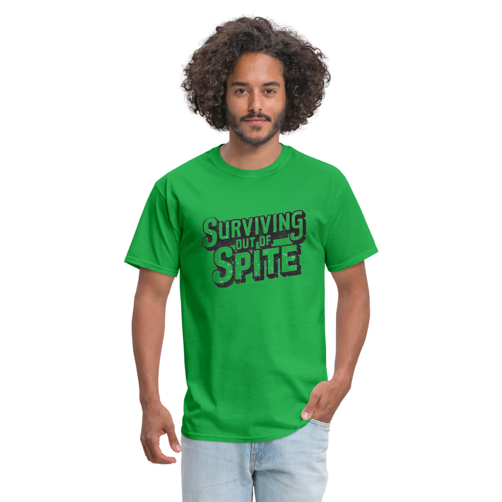 Surviving Out Of Spite T-Shirt - bright green