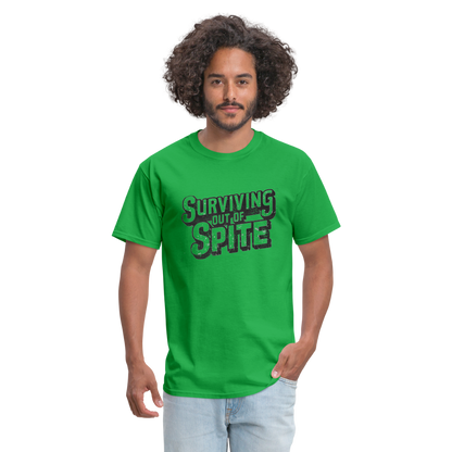 Surviving Out Of Spite T-Shirt - bright green