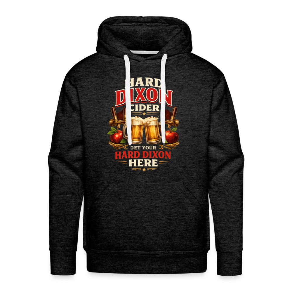 Hard Dixon Cider Funny Premium Hoodie (Funny Adult Humor) Color: Charcoal Grey
