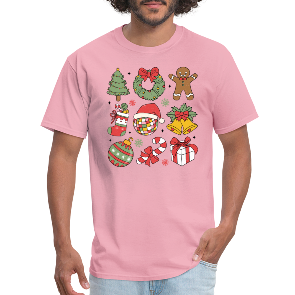 Christmas Holiday Season T-Shirt - pink