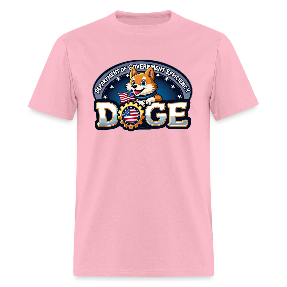 DOGE Logo (Dept of Government Efficiency) T-Shirt - pink