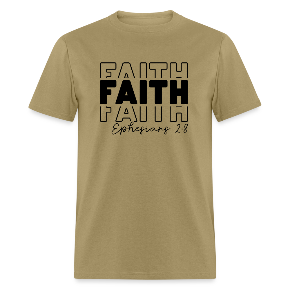 Faith Ephesians 2:8 T-Shirt - khaki