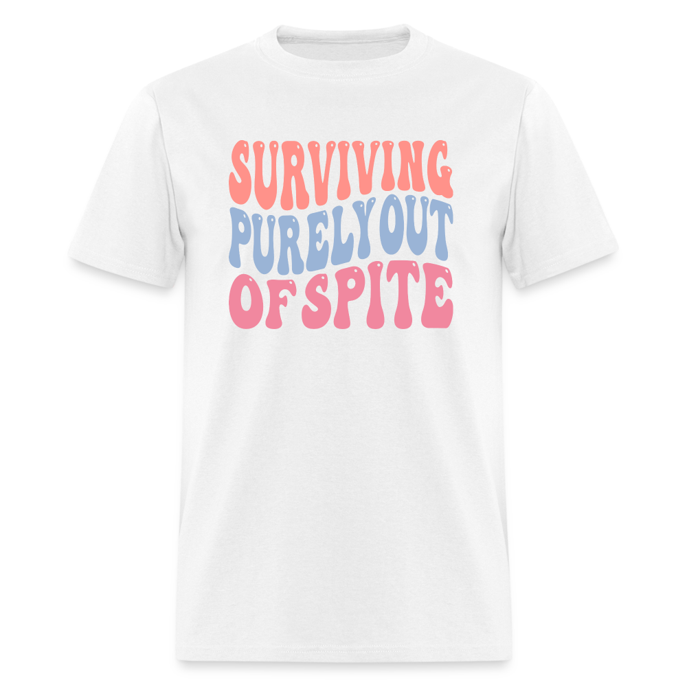 Surviving Purely Out Of Spite T-Shirt - white