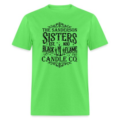 The Sanderson Sisters Black Flame Candle Co. T-Shirt (Halloween) - kiwi