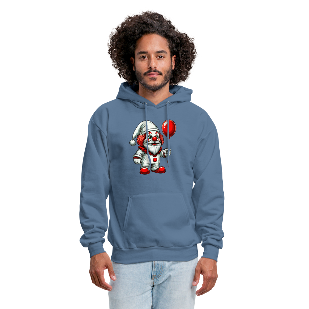 Gnome Clown Hoodie - denim blue