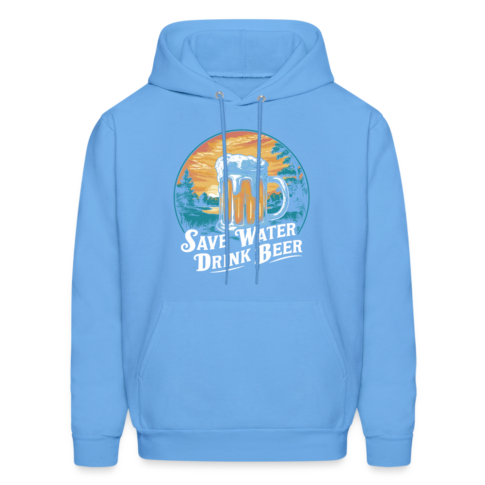 Save Water Drink Beer (Funny Drinking) Hoodie - carolina blue