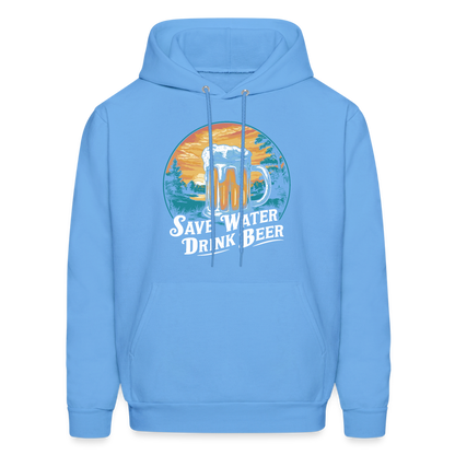 Save Water Drink Beer (Funny Drinking) Hoodie - carolina blue