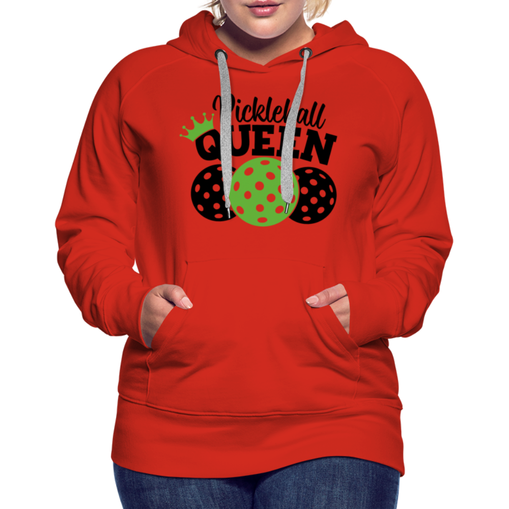 Pickleball Queen Women's Premium Hoodie - red