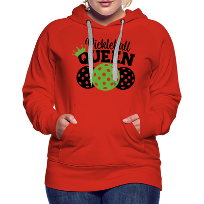 Pickleball Queen Women's Premium Hoodie - red