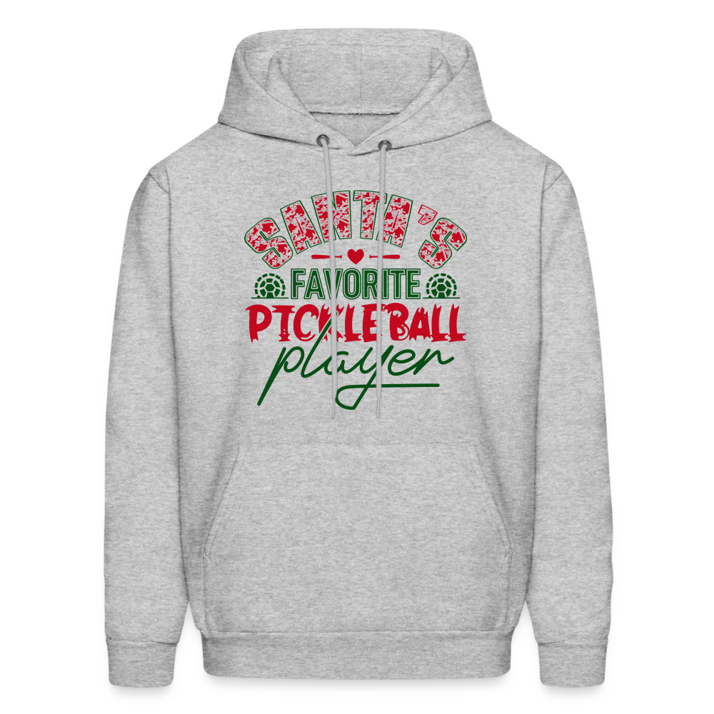 Santa's Favorite Pickleball Player Hoodie - heather gray