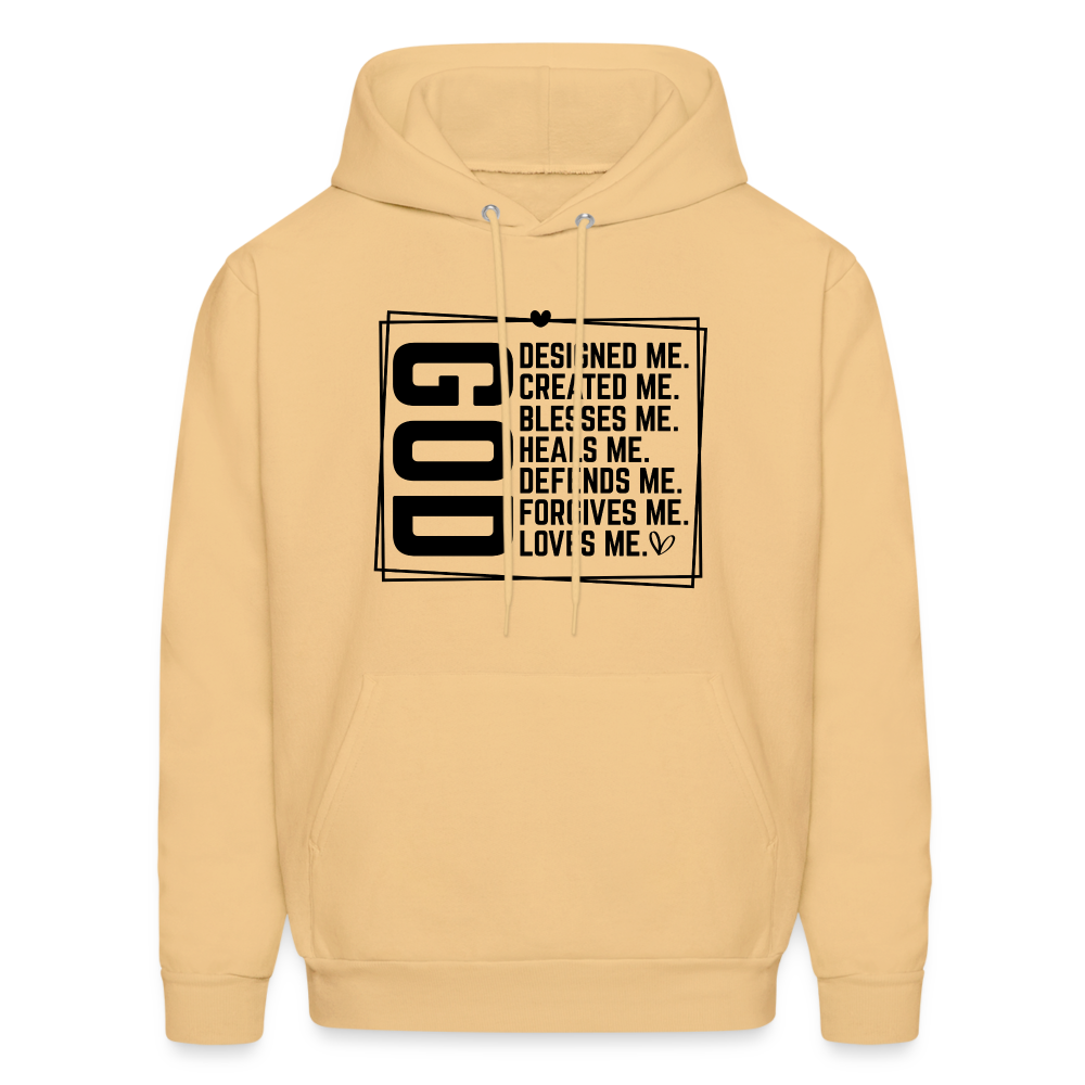 GOD Designed Me Hoodie - light gold 