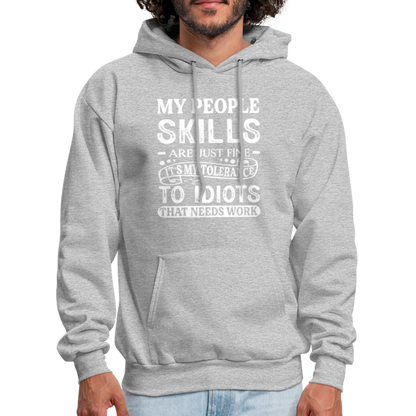 It's My Tolerance To Idiots That Needs Work Hoodie - heather gray