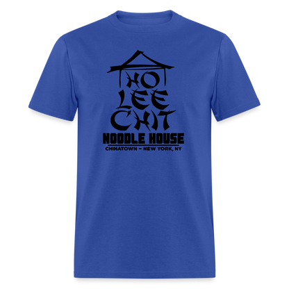 Ho Lee Chit (Noodle House) T-Shirt - royal blue