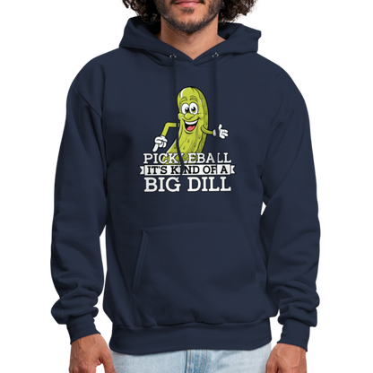 Pickleball It's Kind Of A Big Dill Hoodie - navy