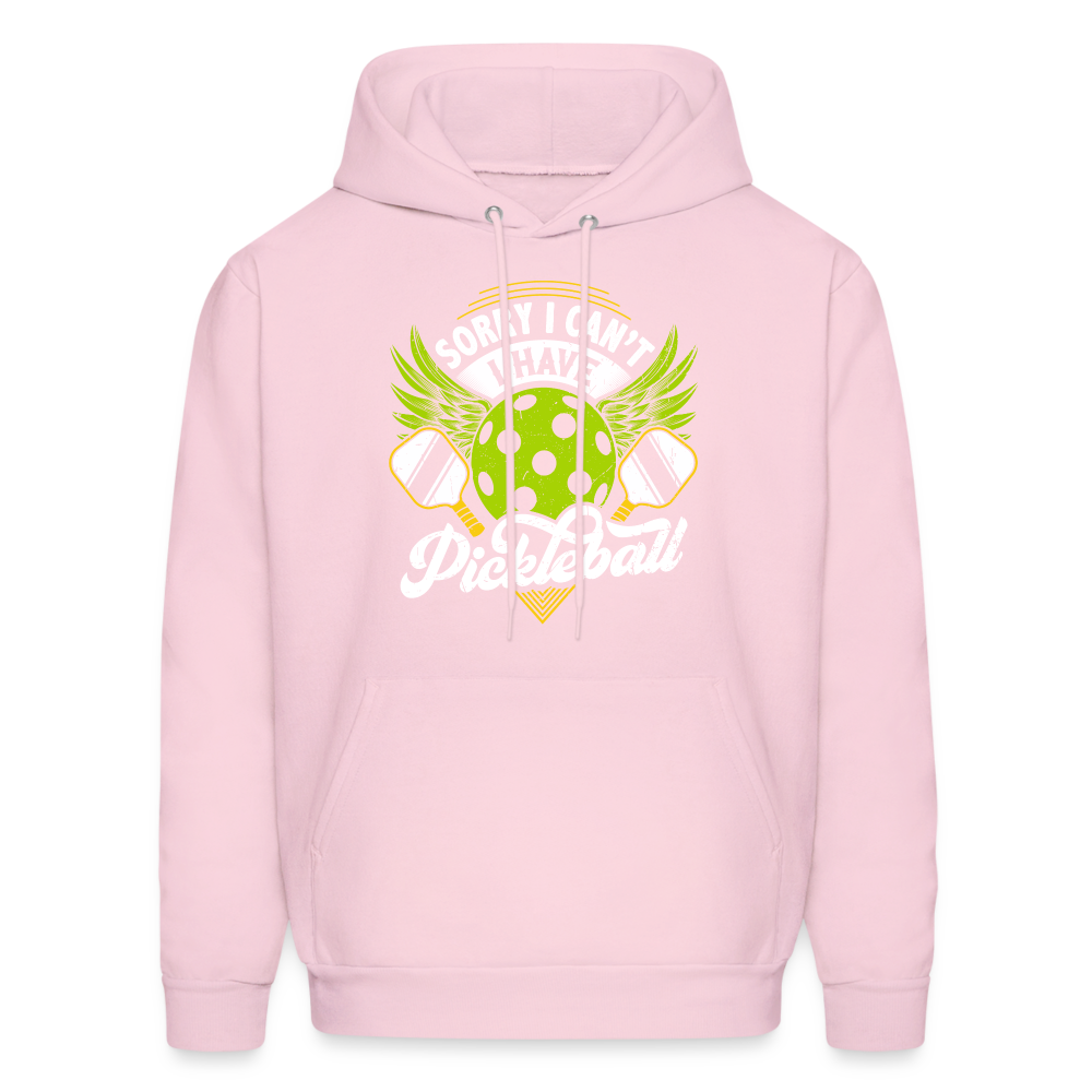 Sorry I can't I Have Pickleball Hoodie - pale pink