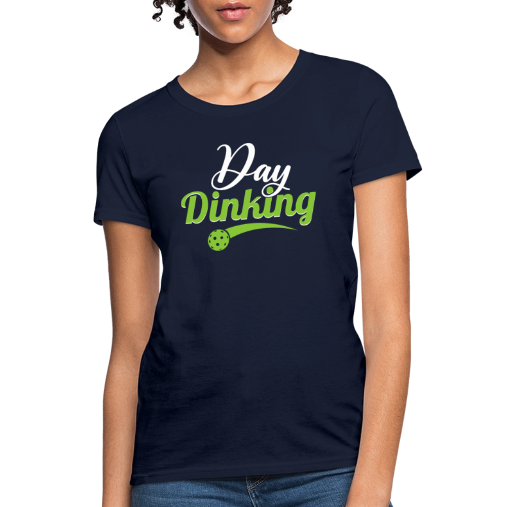 Day Dinking Women's Contoured T-Shirt - navy