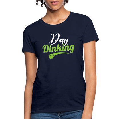 Day Dinking Women's Contoured T-Shirt - navy