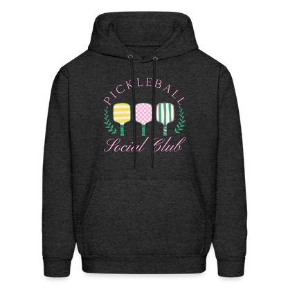 Pickleball Social Club Hoodie - charcoal grey