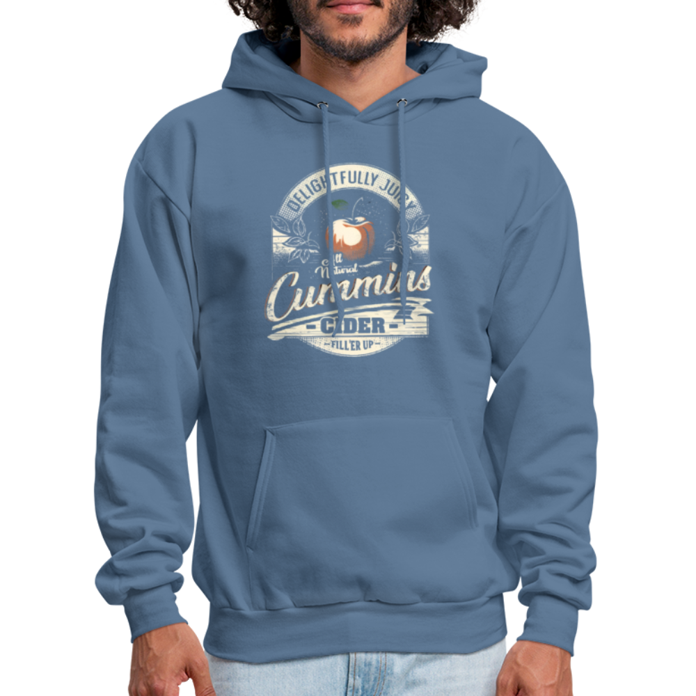 Vintage Cummins Cider (Funny Adult Humor) Hoodie - denim blue