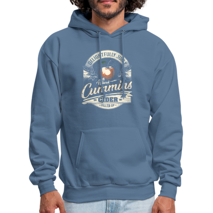 Vintage Cummins Cider (Funny Adult Humor) Hoodie - denim blue