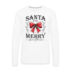 Merry Christmas Santa & Co Men's Premium Long Sleeve T-Shirt - white