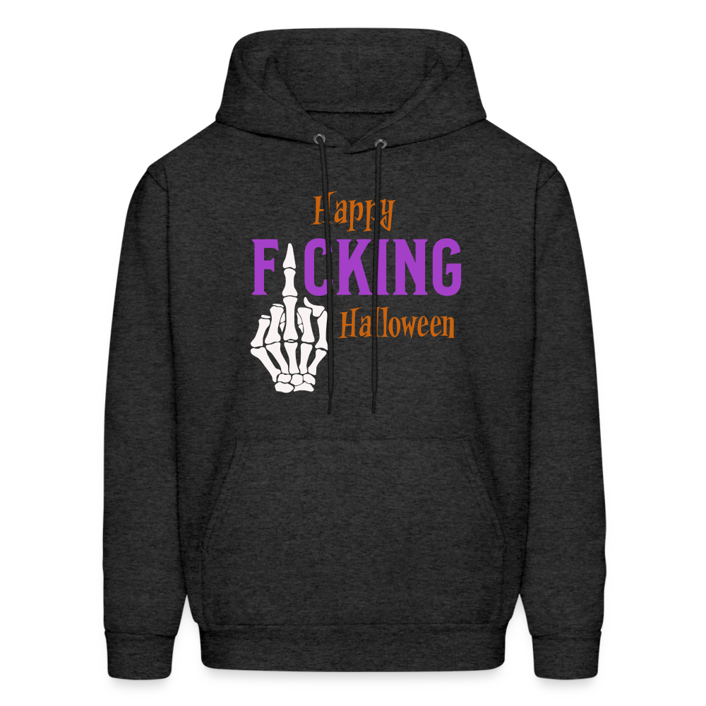 Happy F*cking Halloween Hoodie - charcoal grey