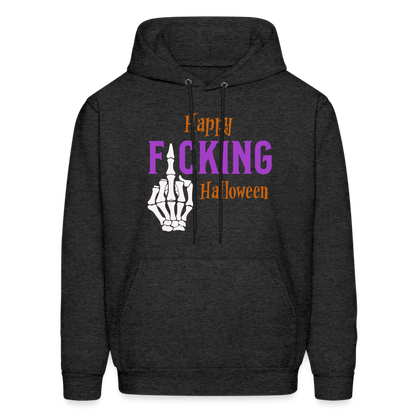 Happy F*cking Halloween Hoodie - charcoal grey