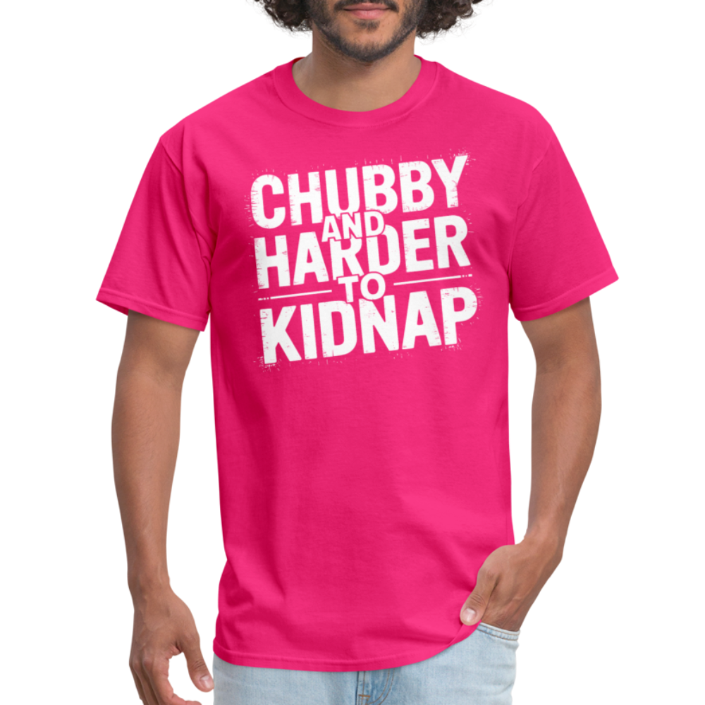 Chubby and Harder to Kidnap T-Shirt Color: heather black
