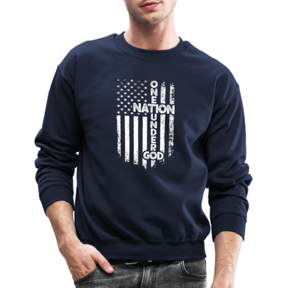 One Nation Under God Sweatshirt - navy