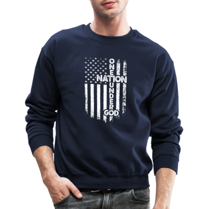 One Nation Under God Sweatshirt - navy