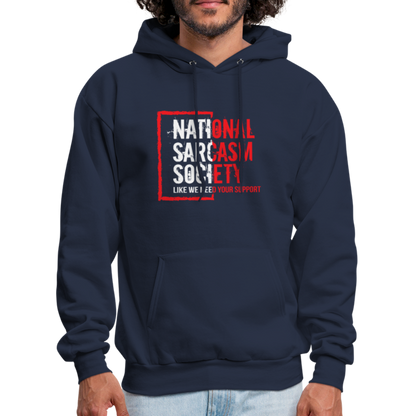 National Sarcasm Society Hoodie - navy