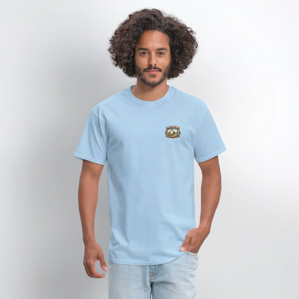 Justin Heranus Drilling Co Double-Sided Funny Humor Tee Color: safari