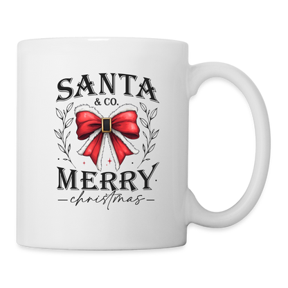 Merry Christmas Santa & Co Coffee Mug - white