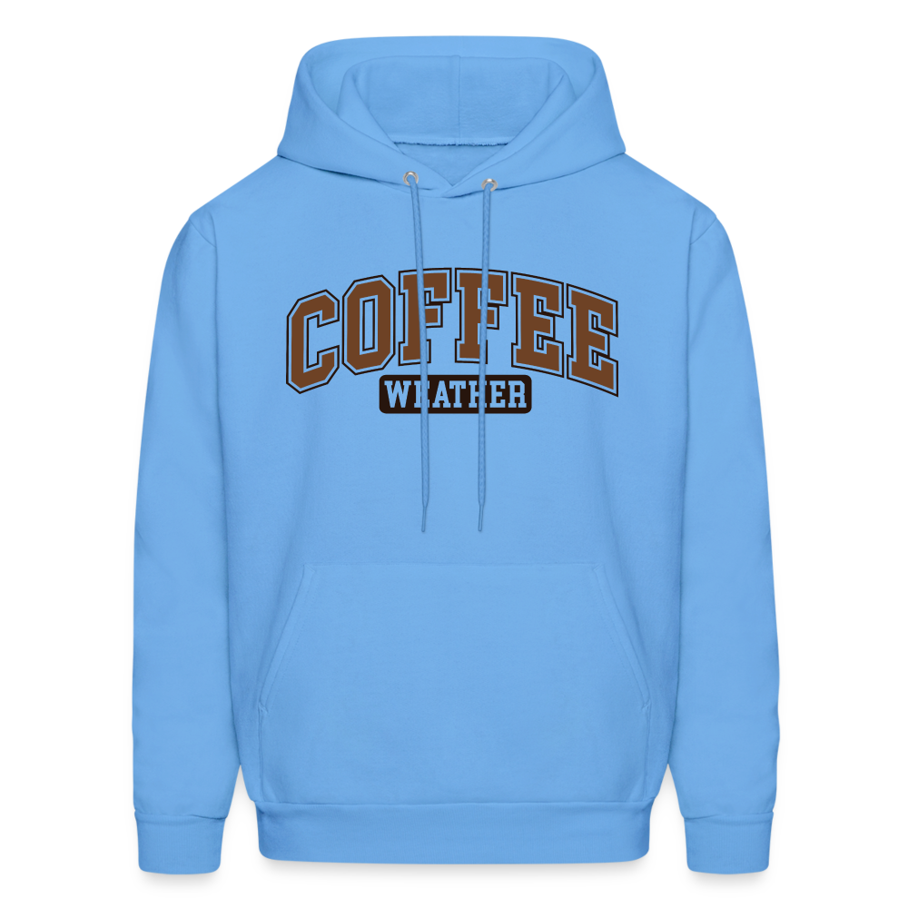 Coffee Weather Hoodie - carolina blue