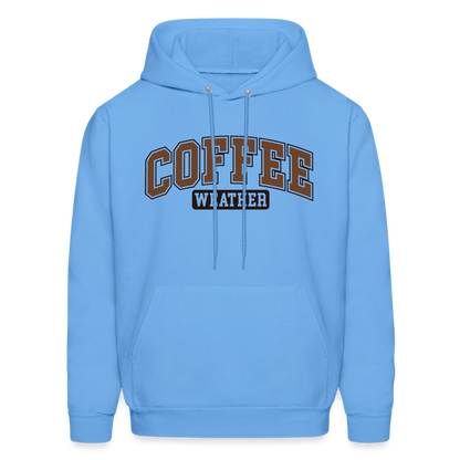 Coffee Weather Hoodie - carolina blue